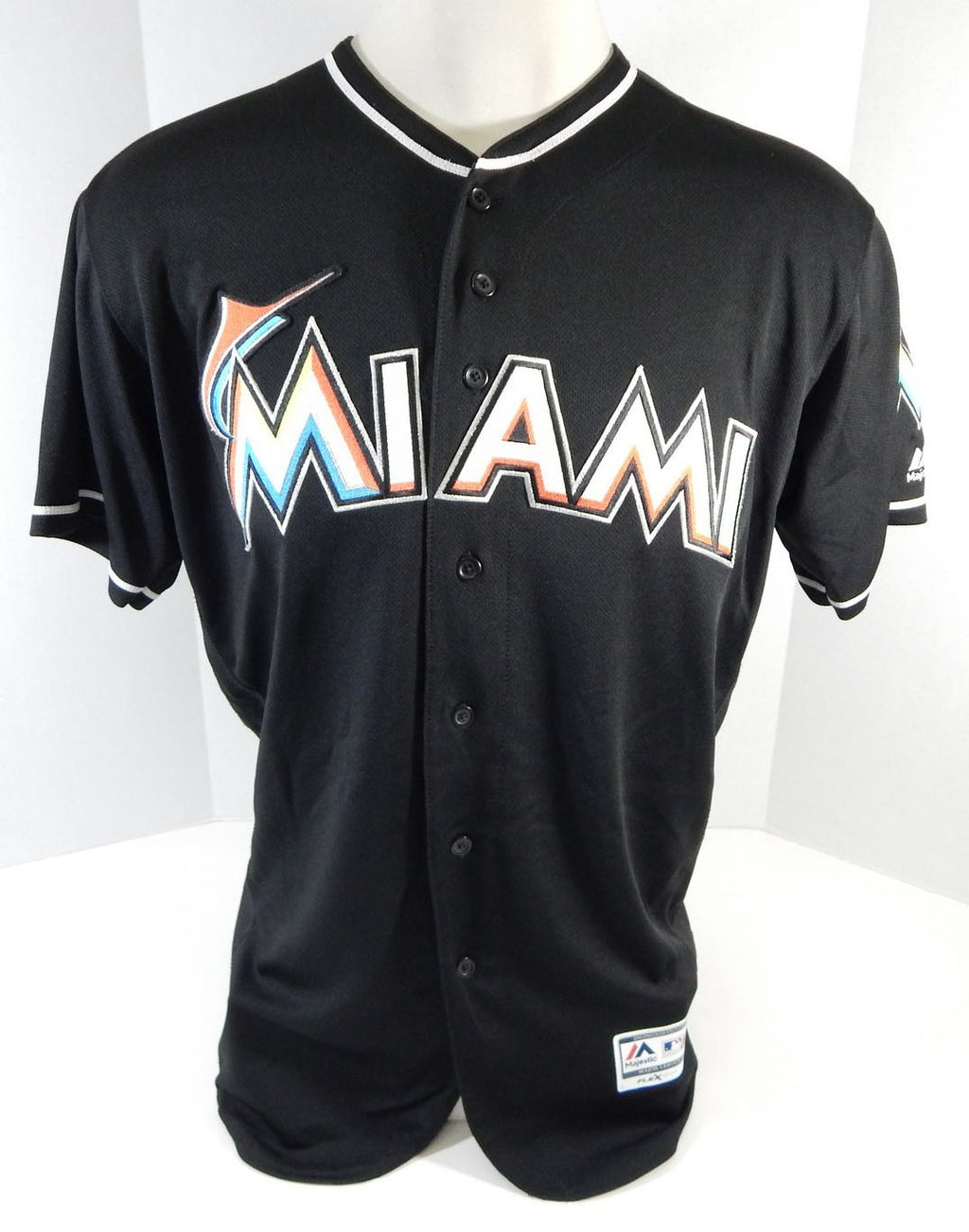 Miami Marlins Geral Silva #88 Game Used Black Jersey DP13629 Pic2
