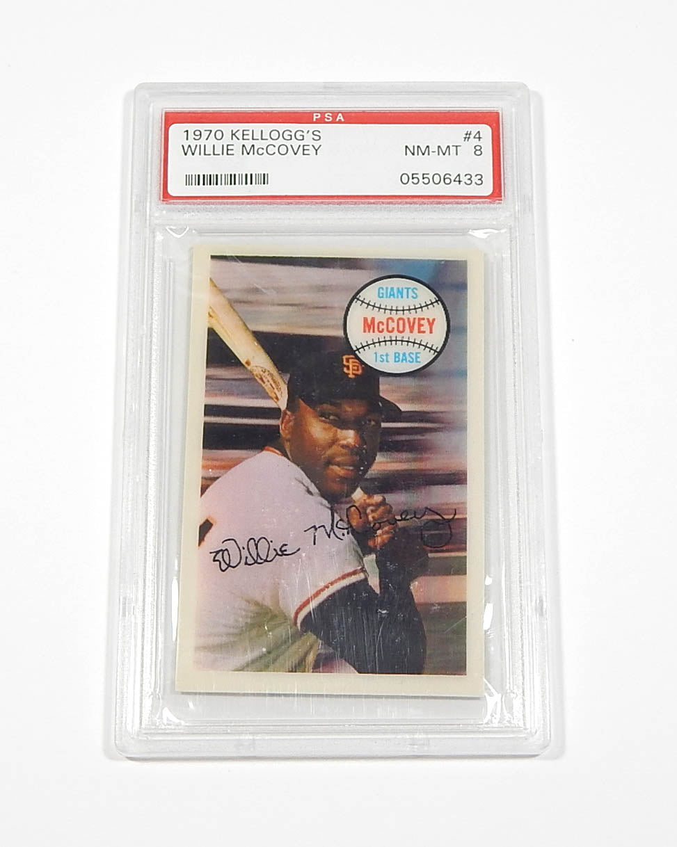 1970 Kellogg's Willie McCovey #4 Giants PSA 8