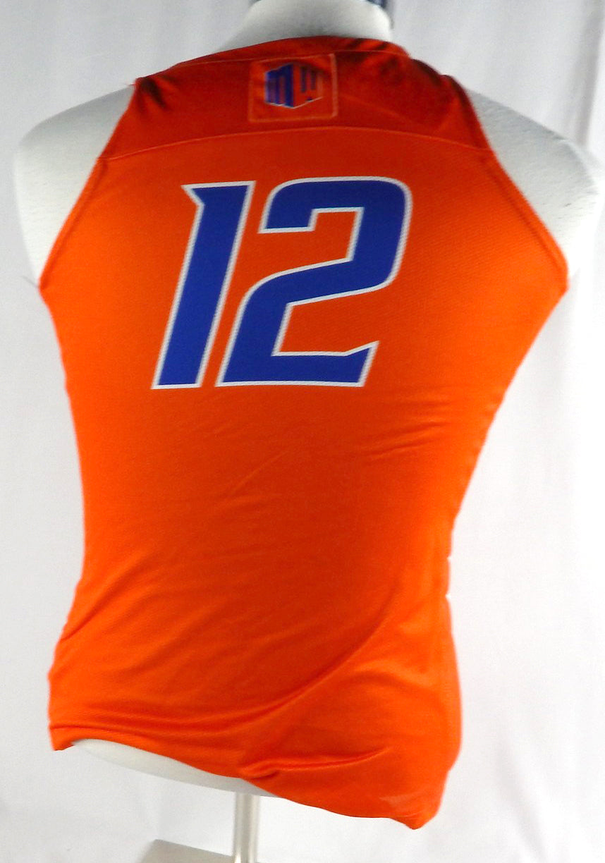 2019-20 Boise State Broncos #12 Game Used Orange Jersey Basketball M 803 Pic2