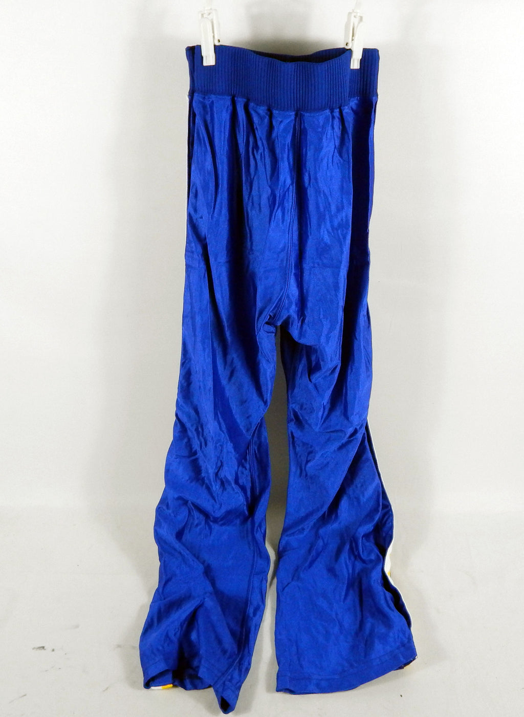 1980s Golden State Warriors #18 Game Used Blue Warm Up Pants 32 778 Pic2