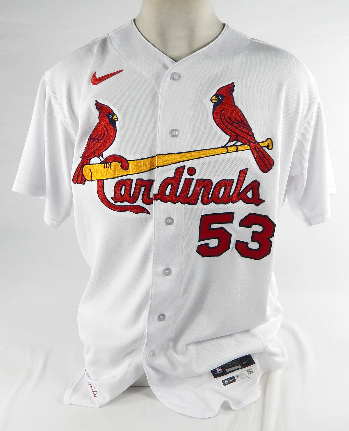 2022 St. Louis Cardinals Johan Quezada #53 Game Issued White Jersey 50 DP72681 Pic2