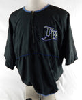 Tampa Bay Rays #15 Game Used Green Batting Practice Jacket XL 479