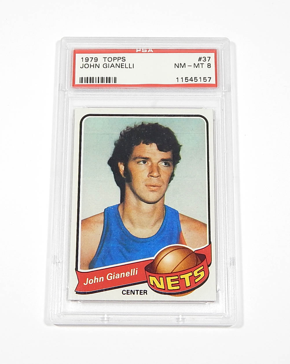 1979-80 Topps John Gianelli #37 Nets PSA 8