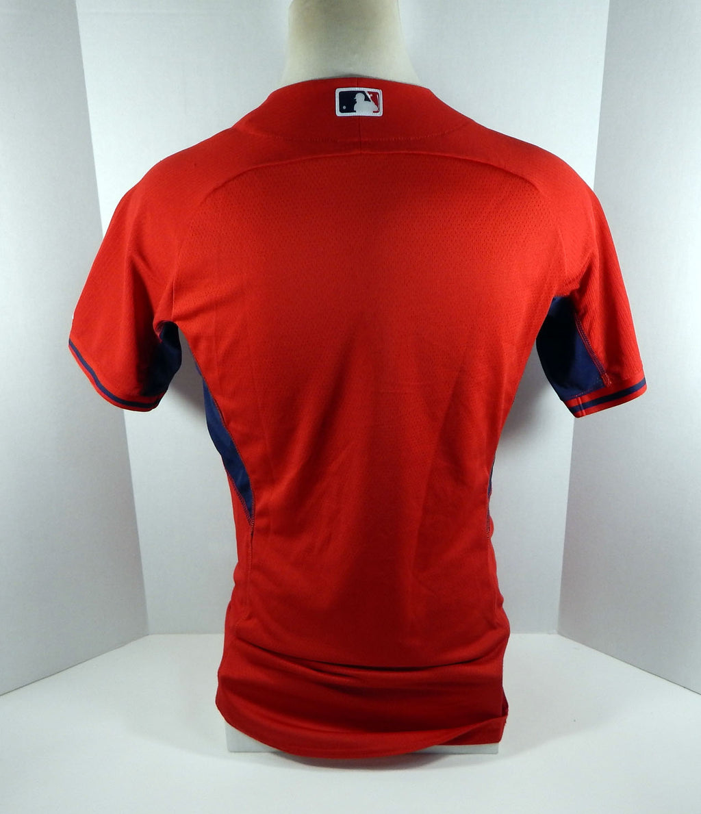 2014-15 St. Louis Cardinals Blank # Game Issued Red Jersey BP 40 STLC0432 Pic2