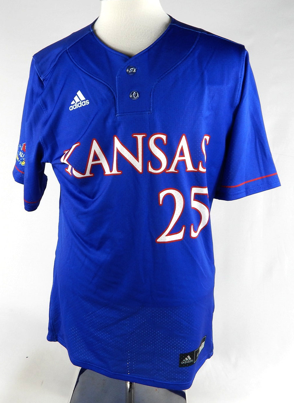 2022 Kansas Jayhawks #25 Game Used Blue Jersey Baseball 40 078