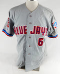 2001 Dunedin Blue Jays #6 Game Used Grey Jersey 100 Years Patch 46 142