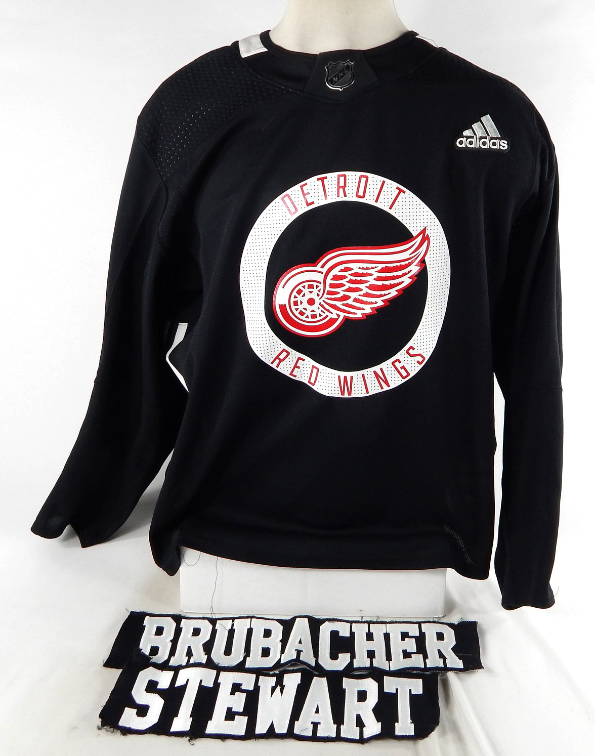 2017 Detroit Red Wings Trevor Taulien #86 Game Used Jersey Brubacher Stewart NP