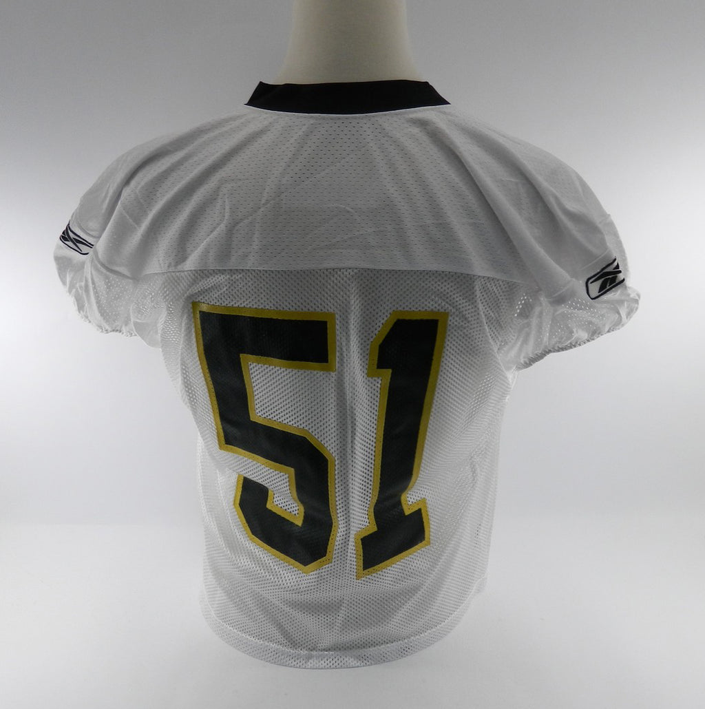 2010 New Orleans Saints Jonathan Vilma #51 Game Issued White Practice Jersey