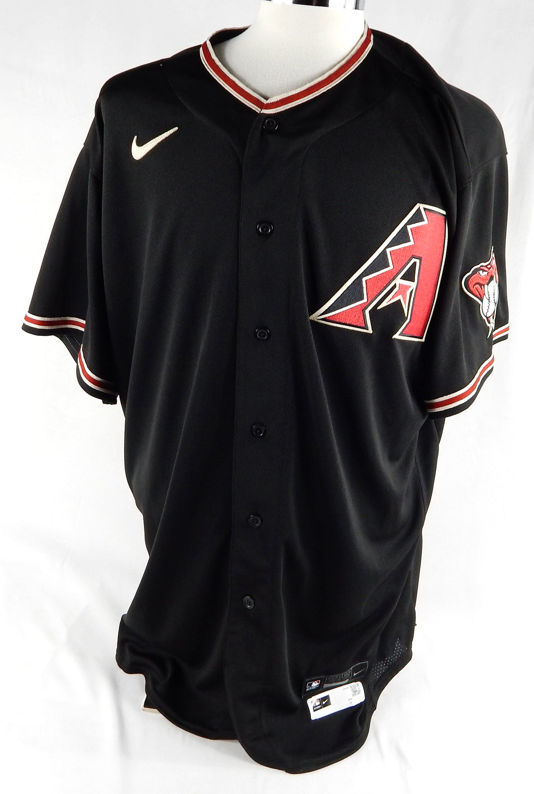 2020 Arizona Diamondbacks Blank # Game Issued Black Jersey Nike 50 956
