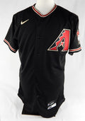 2020-23 Arizona Diamondbacks Blank # Game Issued Black Jersey Nike 40 957