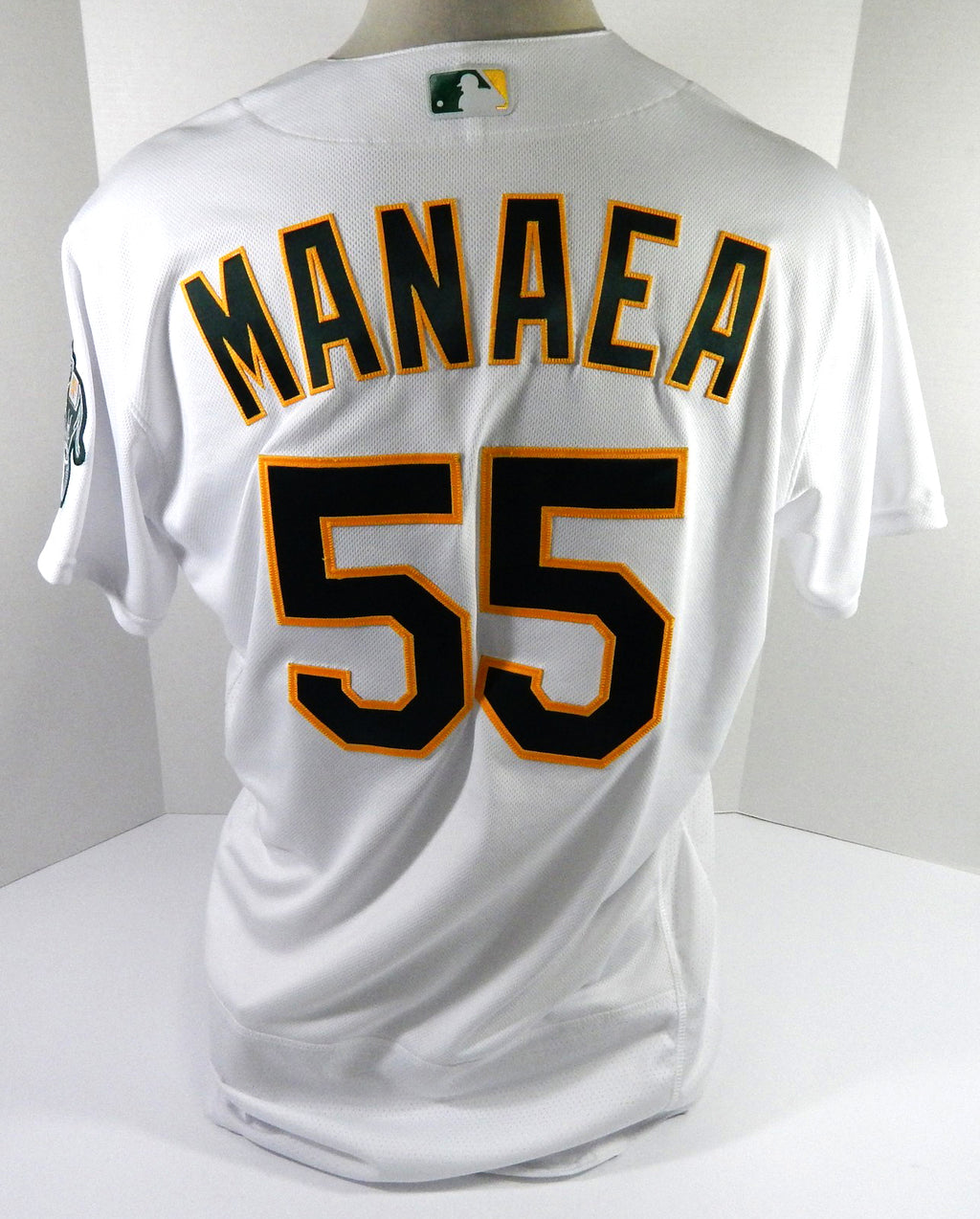 2020 Oakland Athletics Sean Manaea #55 Game Issued White Jersey 48 DP48661