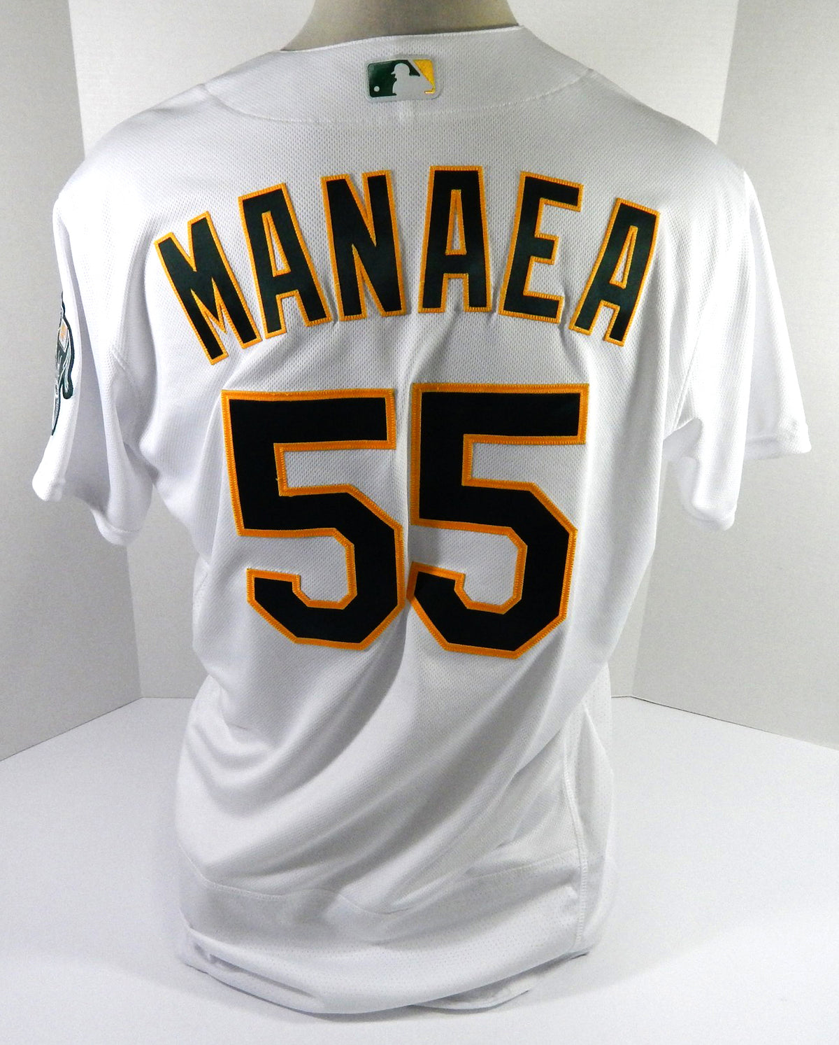 2020 Oakland Athletics Sean Manaea #55 Game Issued White Jersey 48 DP48661