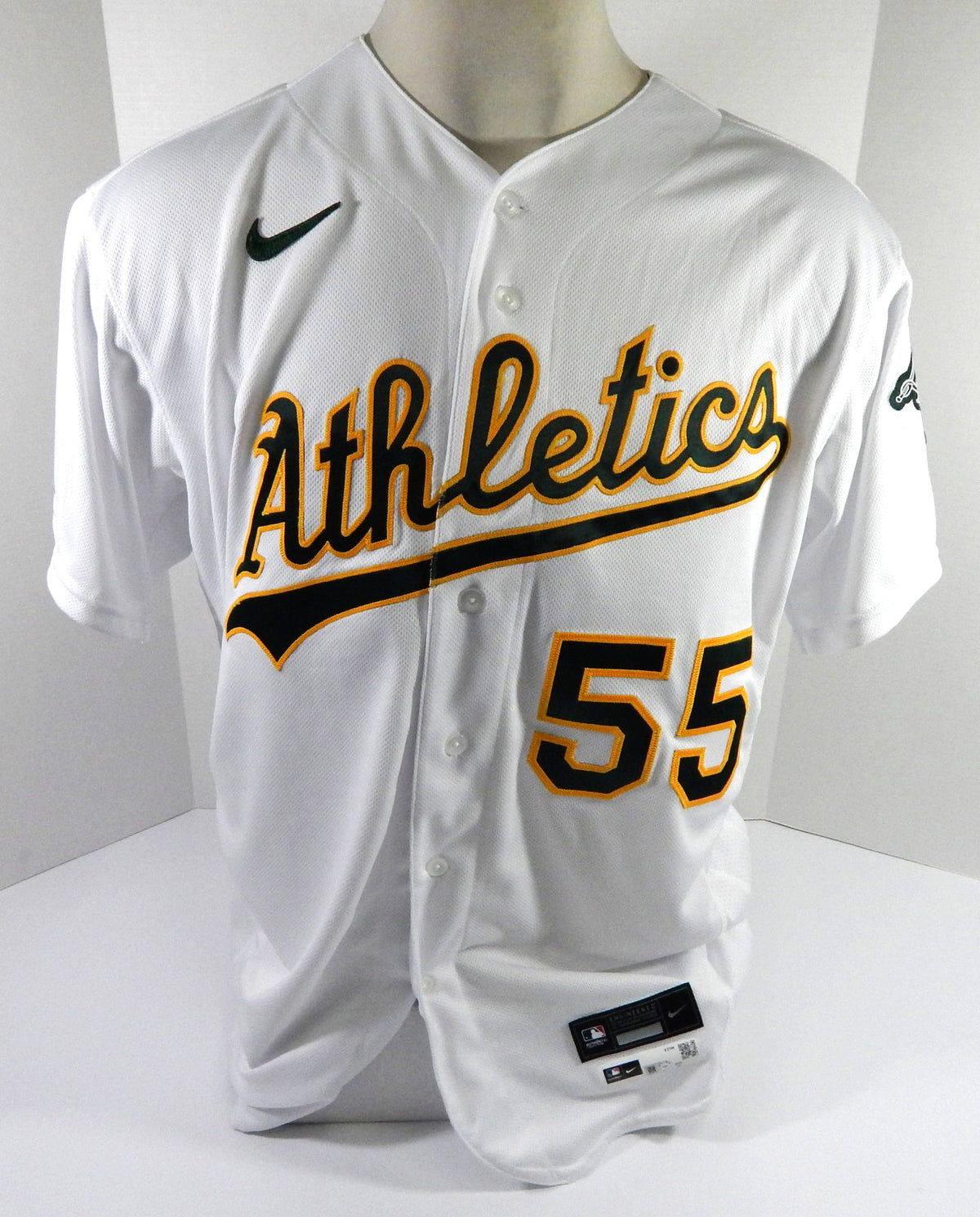 2020 Oakland Athletics Sean Manaea #55 Game Issued White Jersey 48 DP48661 Pic2