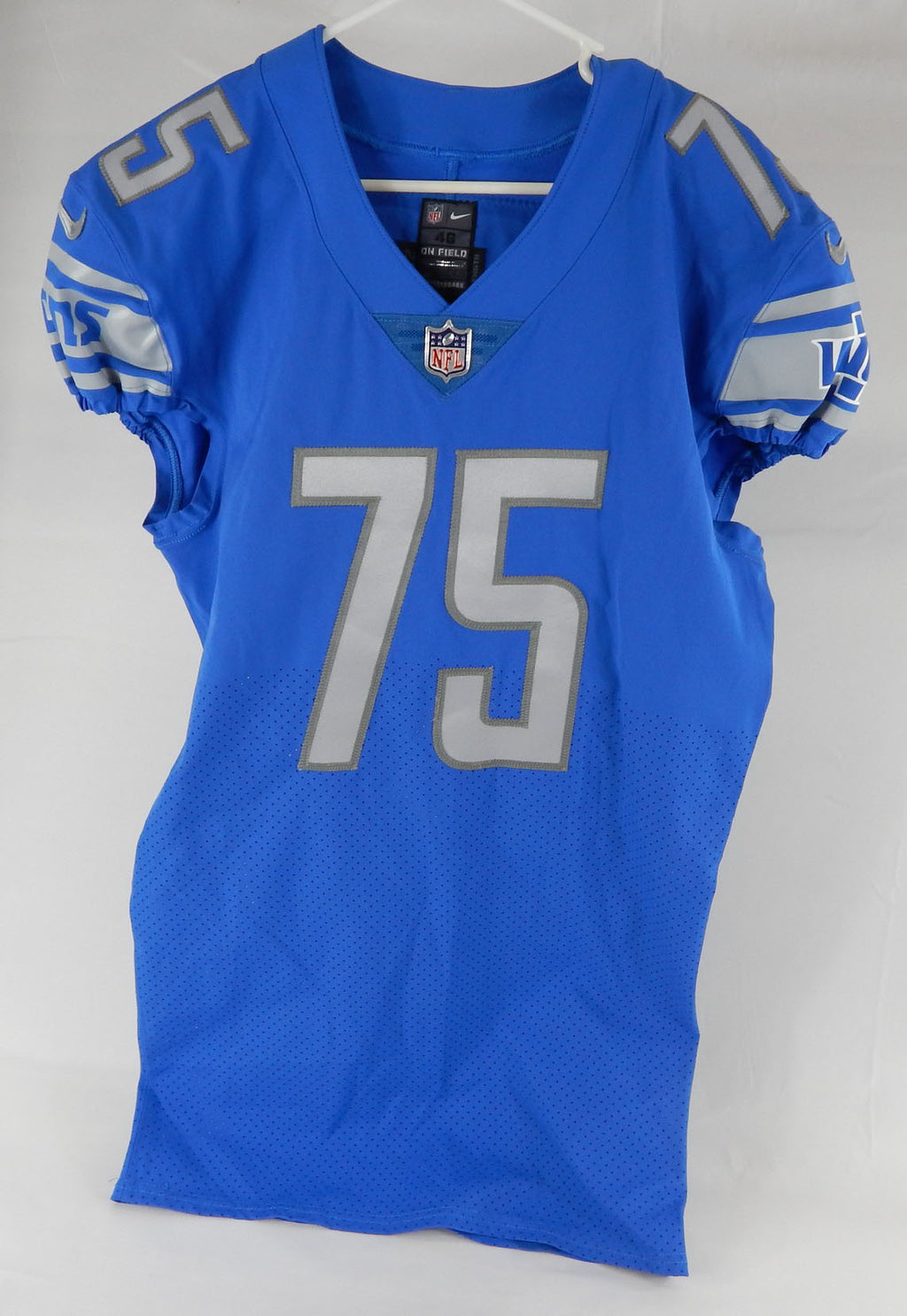 2018 Detroit Lions Colby Sorsdal #75 Game Issued Blue Jersey 46+6 924