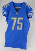 2018 Detroit Lions Colby Sorsdal #75 Game Issued Blue Jersey 46+6 924
