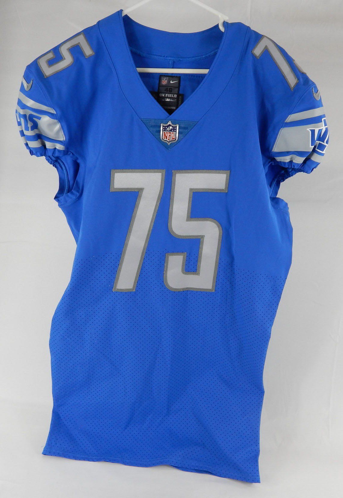 2018 Detroit Lions Colby Sorsdal #75 Game Issued Blue Jersey 46+6 924