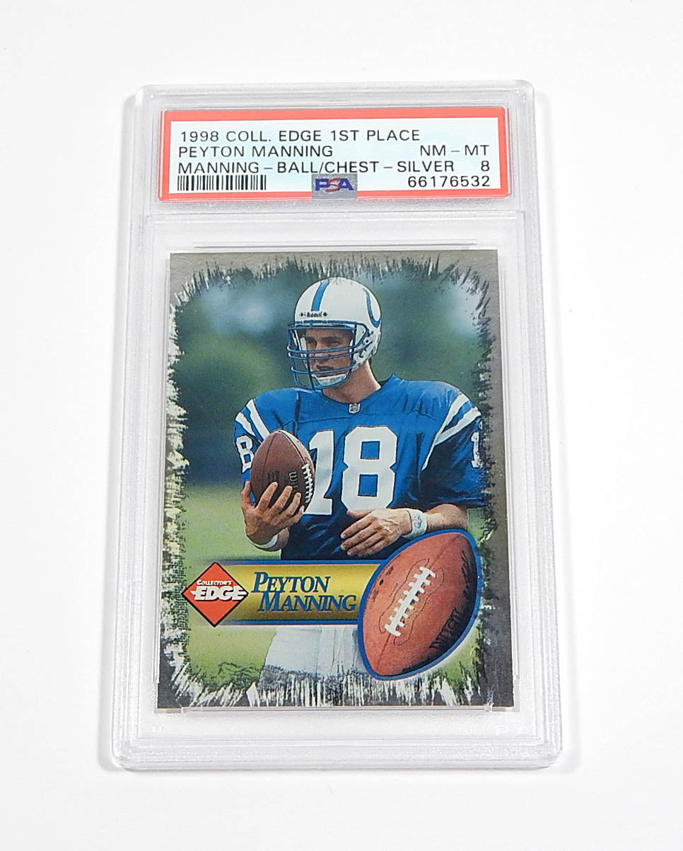 1998 Collector's Edge First Place Silver Peyton Manning RC Rookie PSA 8