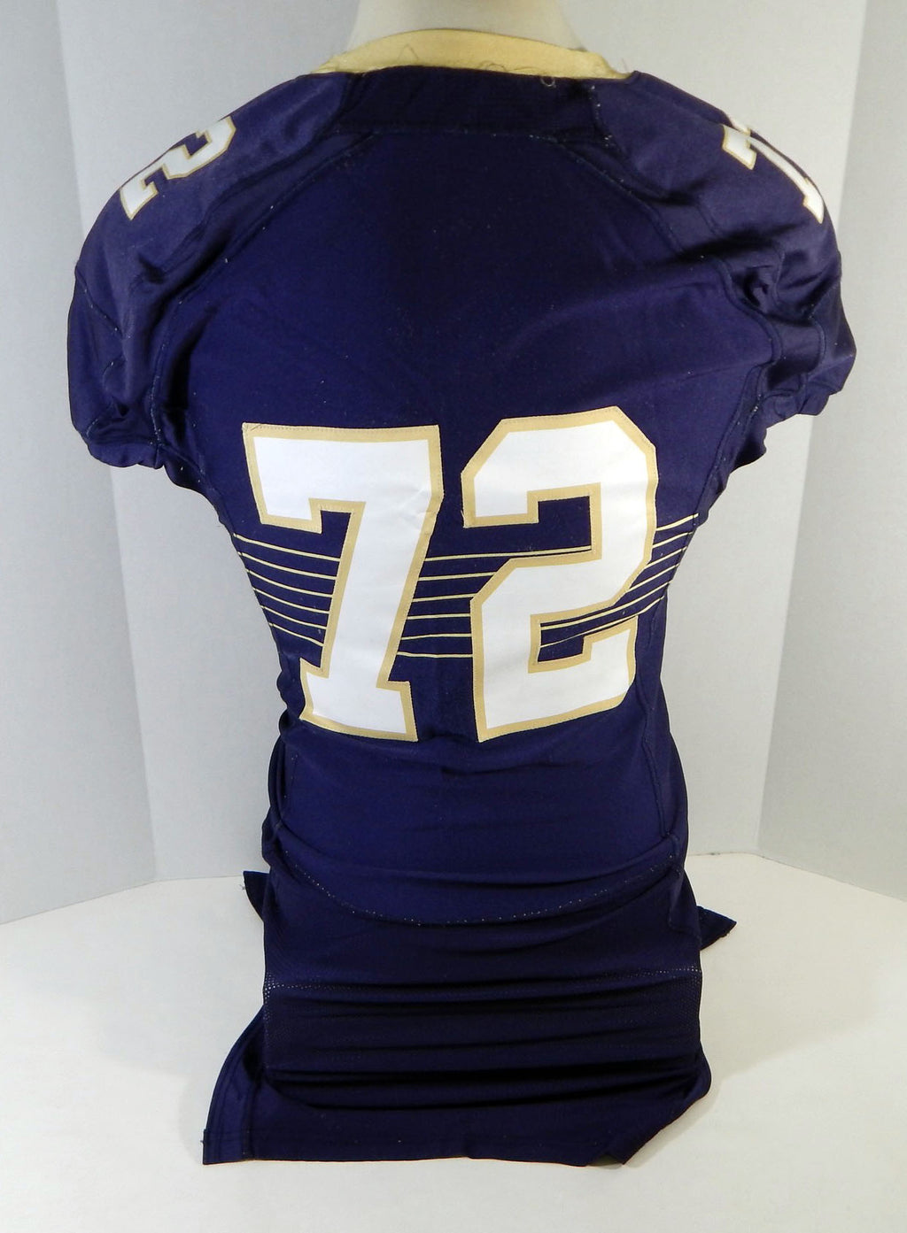 2016 Navy Academy Midshipmen #72 Game Used Navy Jersey Name Plate Removed 46 501 Pic2