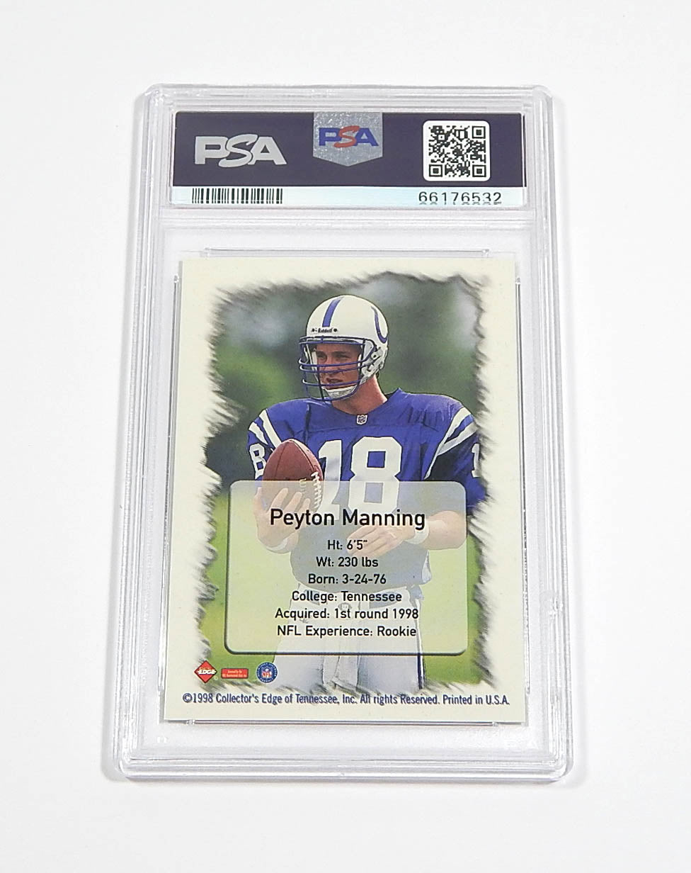 1998 Collector's Edge First Place Silver Peyton Manning RC Rookie PSA 8 Pic2