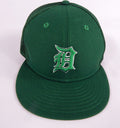 2022 Detroit Tigers Willi Castro #9 Game Issued Pos Used Green Hat St Patrick 7