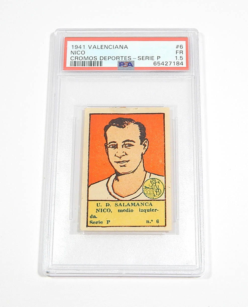 1941 Valenciana Cromos Deportes Serie P Nico #6 PSA 1.5