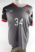 2021 Texas Tech Red Raiders #34 Game Issued P Used Grey Jersey Womens Soccer L 6