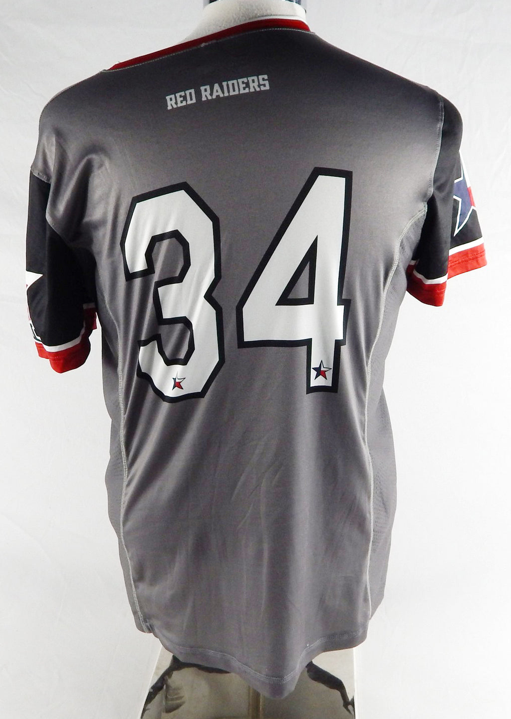 2021 Texas Tech Red Raiders #34 Game Issued P Used Grey Jersey Womens Soccer L 6 Pic2