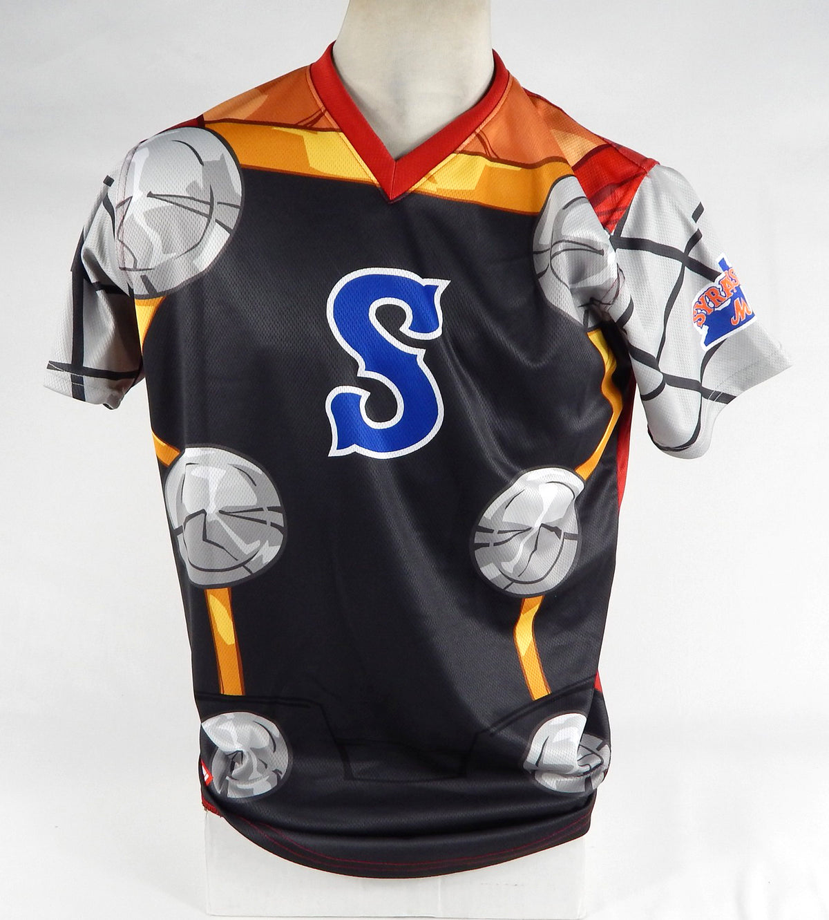 2023 Syracuse Mets #10 Game Issued Red Jersey Marvel Thor 44 DP68381