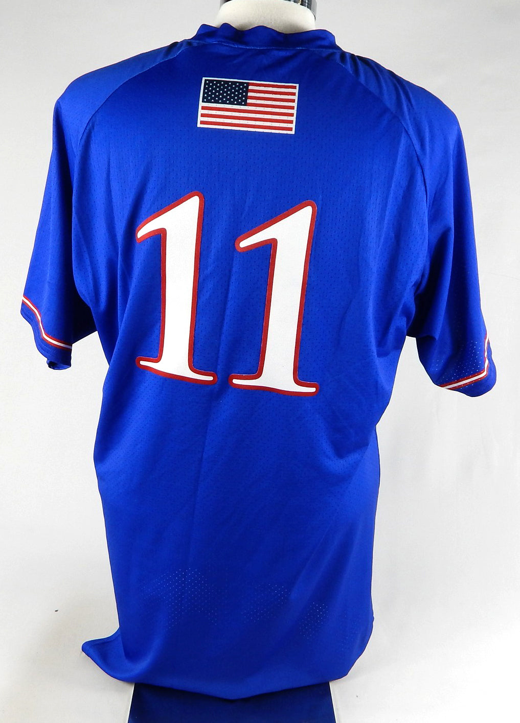 Kansas Jayhawks #11 Game Used Blue Jersey Baseball 40 084 Pic2