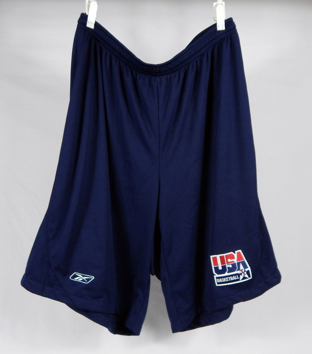 2000s Team USA Basketball Game Issued Navy Practice Shorts 2XL 801
