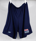 2000s Team USA Basketball Game Issued Navy Practice Shorts 2XL 801
