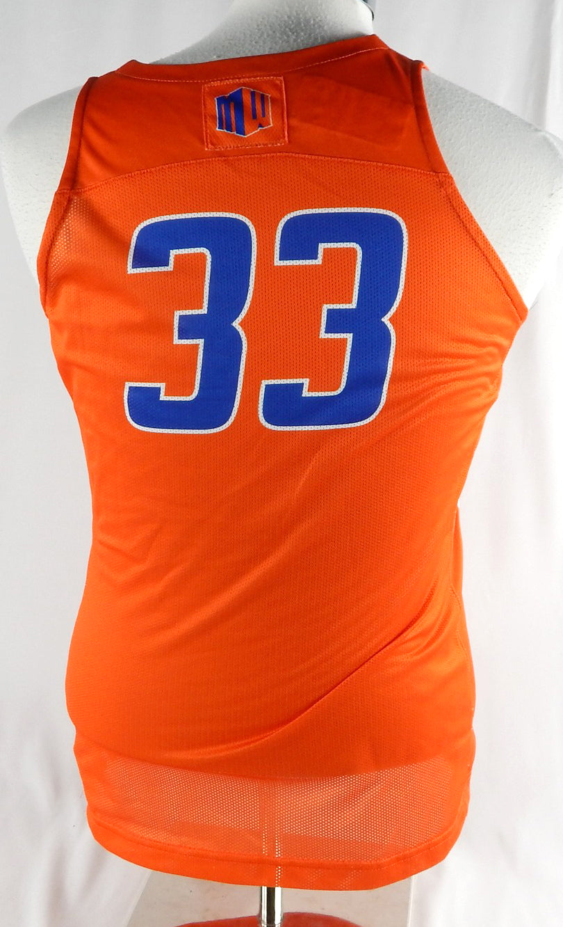 2019-20 Boise State Broncos #33 Game Used Orange Jersey Basketball L 809 Pic2