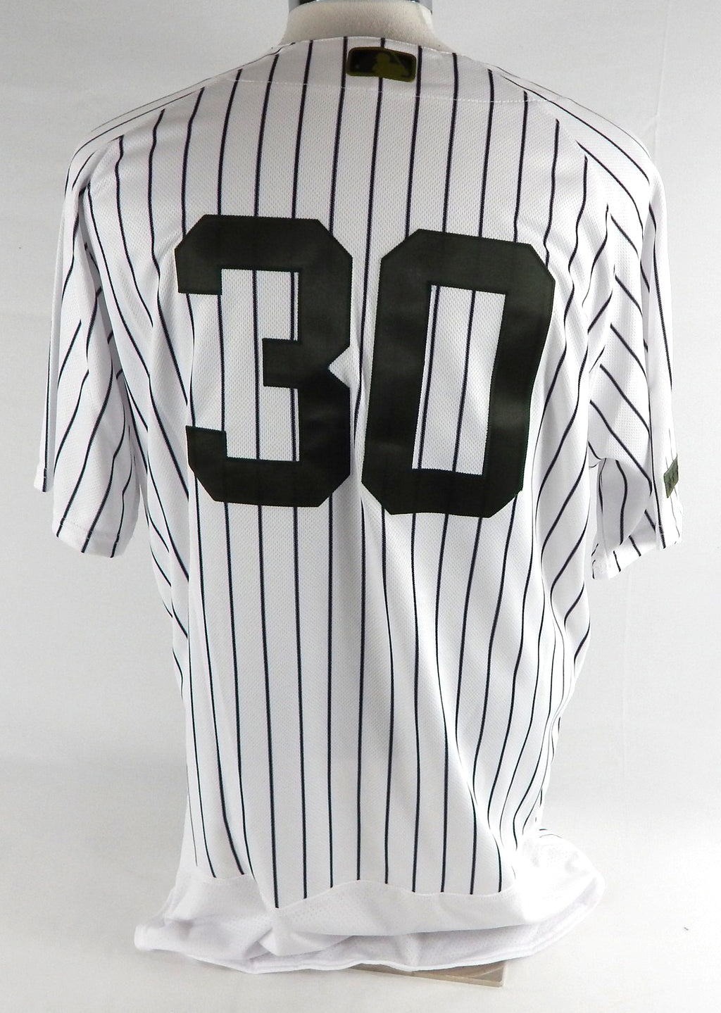 2017 New York Yankees Giovanny Gallegos #30 Game Used White Jersey Memorial 46 7 Pic2