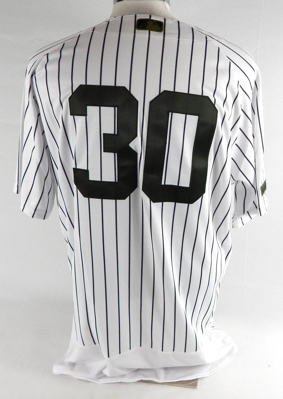 2017 New York Yankees Giovanny Gallegos #30 Game Used White Jersey Memorial 46 7 Pic2