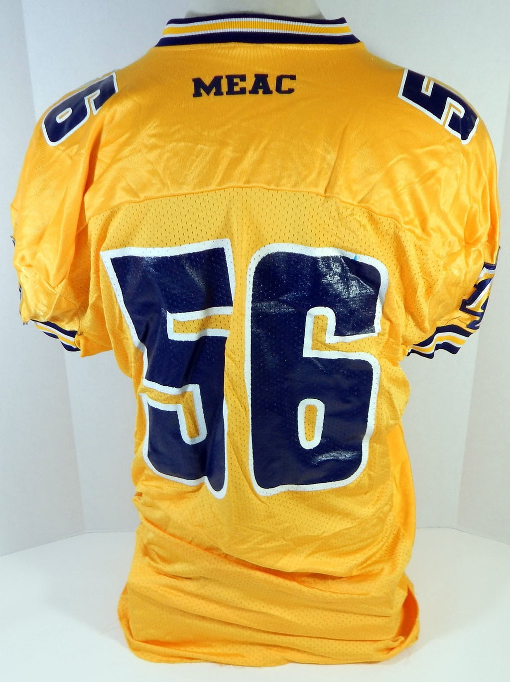 Late 90 Early 2000s North Carolina A&T Aggies #56 Game Used Yellow Jersey 2XL 61 Pic2