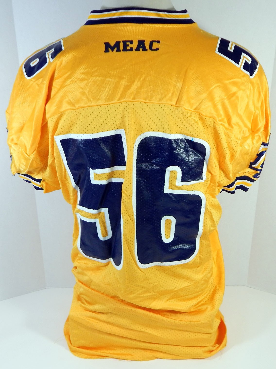 Late 90 Early 2000s North Carolina A&T Aggies #56 Game Used Yellow Jersey 2XL 61 Pic2