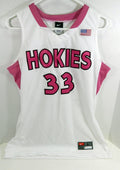 2010-11 Women's Virginia Tech Hokies Shanel Harrison #33 Game Used White Jersey