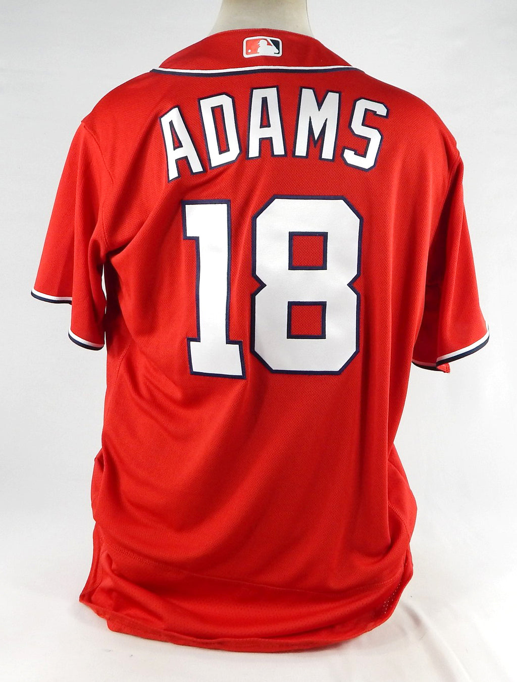 2023 Washington Nationals Matt Adams #18 Game Issued Red Jersey 48 501