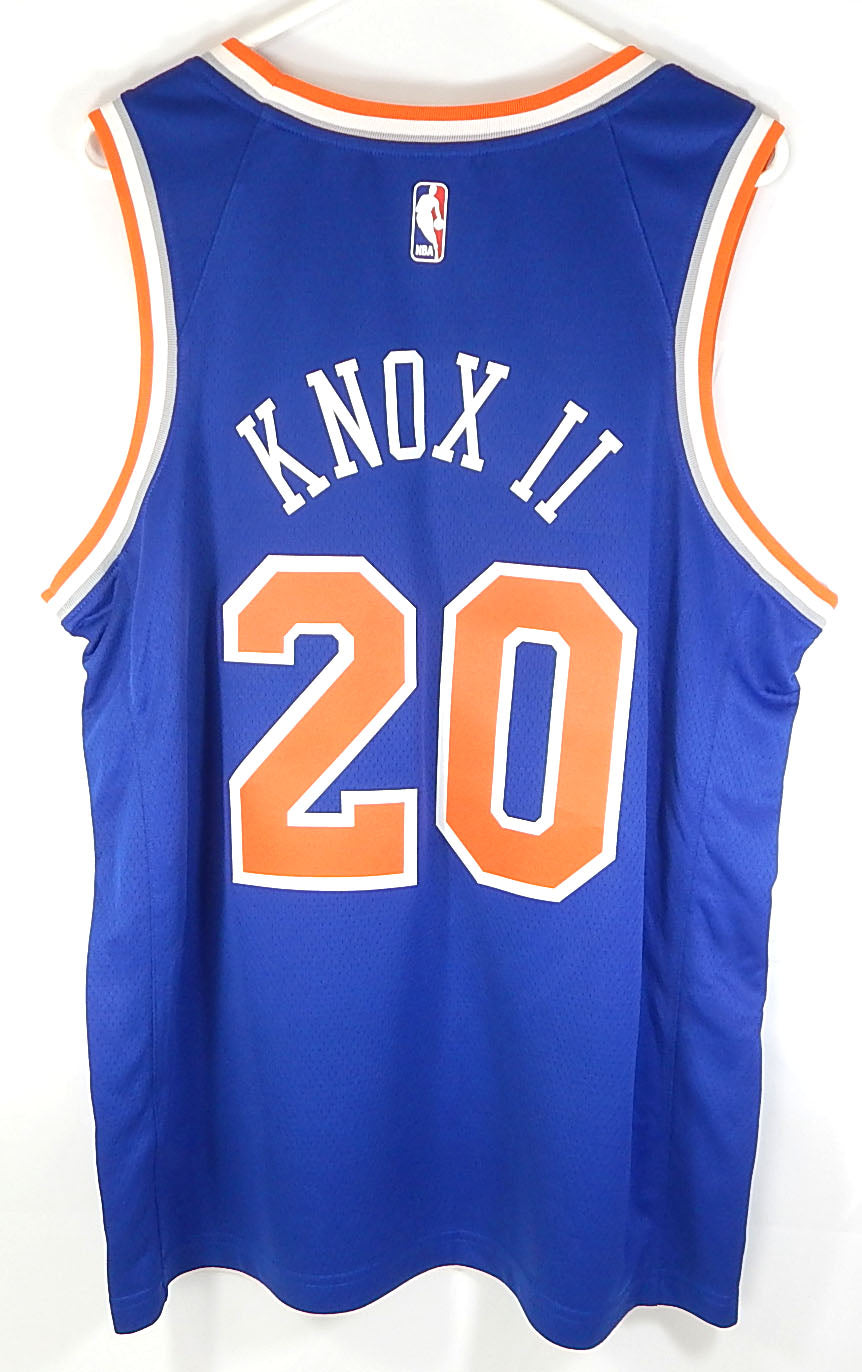 Kevin Knox II #20 NY Knicks Nike Connect Swingman Squarespace Jersey Blue 44 M Pic2