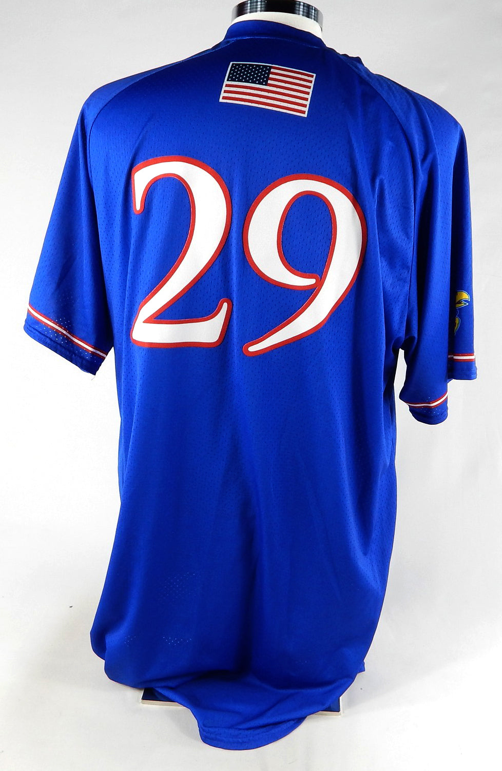 Kansas Jayhawks #29 Game Used Blue Jersey Baseball 48 089 Pic2