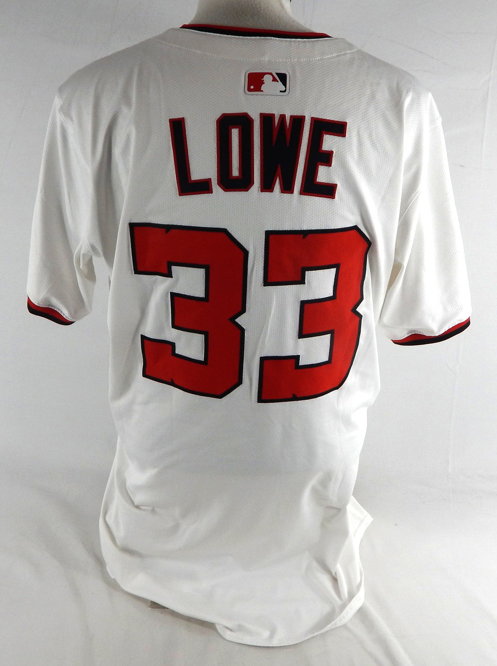 2025 Washington Nationals Nathaniel Lowe #33 Game Issued Pos Used White Jersey 9 Pic2