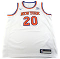 Kevin Knox II #20 NY Knicks Nike Swingman Squarespace NBA Jersey White Youth S