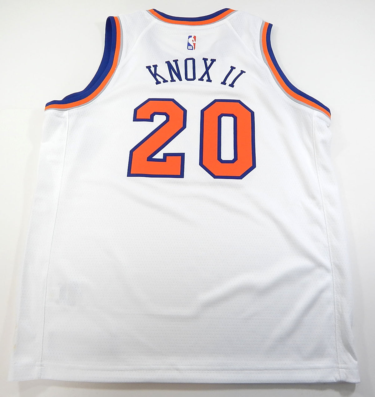 Kevin Knox II #20 NY Knicks Nike Swingman Squarespace NBA Jersey White Youth S Pic2