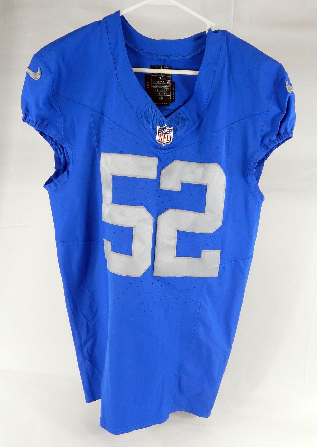 2023 Detroit Lions Raymond Johnson III #52 Game Issued Blue Jersey Throwback 3