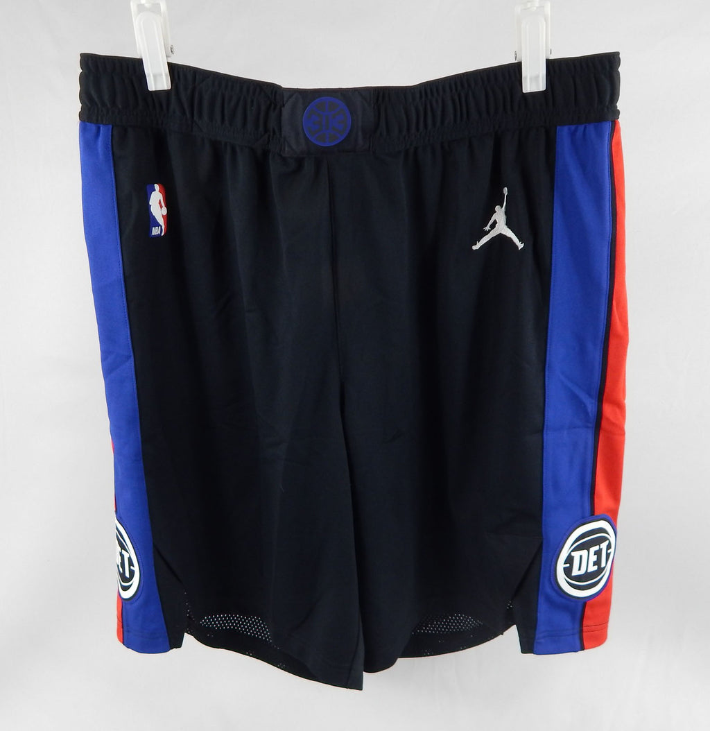 2023-24 Detroit Pistons Game Issued Black Shorts Basketball 40 436