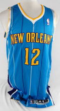 2011-12 New Orleans Hornets Trey Johnson #12 Game Issued Blue Jersey XL 154