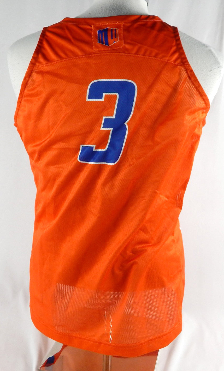 2021-22 Boise State Broncos #3 Game Used Orange Jersey Basketball XL 819 Pic2