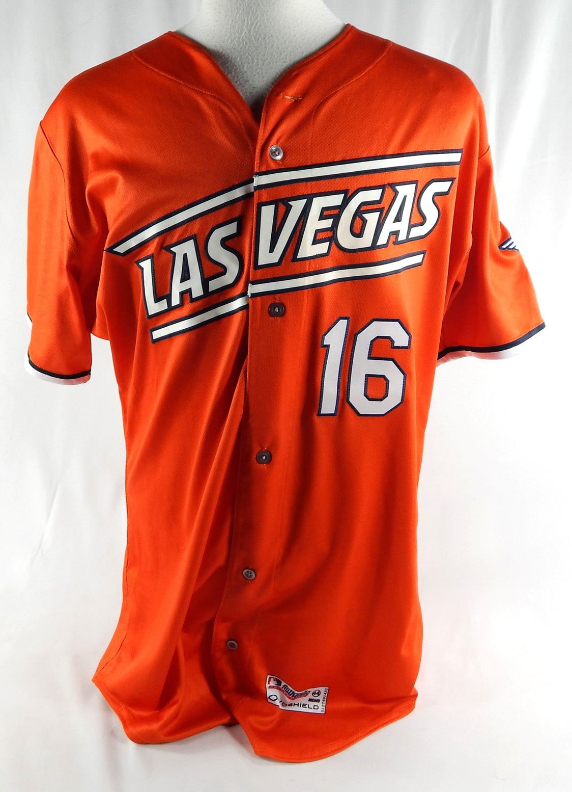 2024 Las Vegas Aviators Miguel Andujar #16 Game Used Orange Jersey 44 336