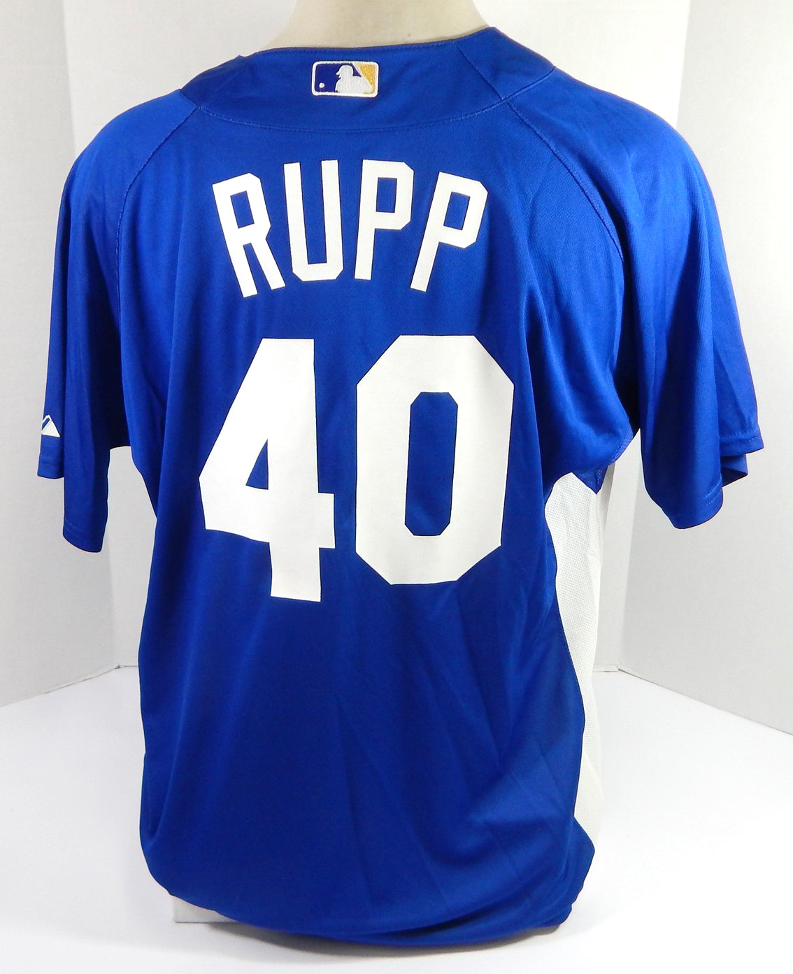 Kansas City Royals Brian Rupp #40 Game Used Blue Jersey Ext ST BP 48 DP39051