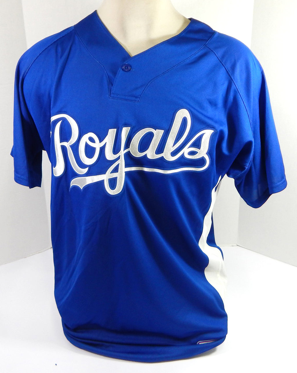 Kansas City Royals Brian Rupp #40 Game Used Blue Jersey Ext ST BP 48 DP39051 Pic2